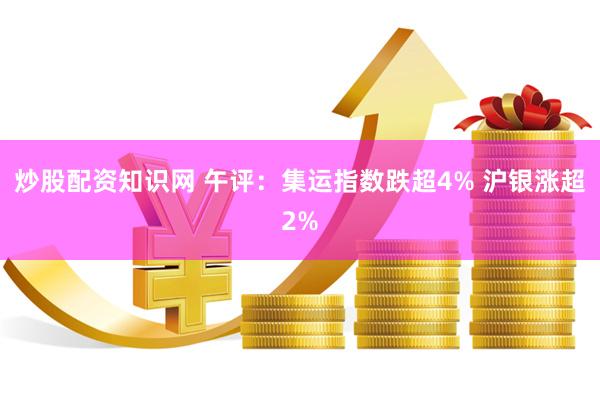 炒股配资知识网 午评：集运指数跌超4% 沪银涨超2%